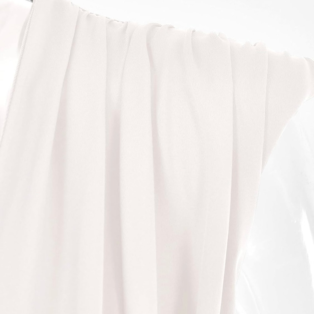 Elegant white V-neck bodysuit for women Size L - Picture 4 of 11